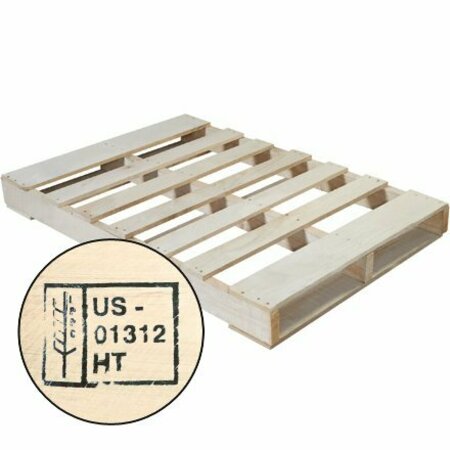 BSC PREFERRED 56-3/8'' x 39'' New Wood Heat Treated Pallet, 10PK CPW5639H